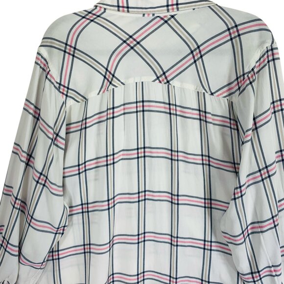 Plus Size Flannel Shirt Women Plaid Shirt Casual soft sz 2X Mystyle - Picture 7 of 15